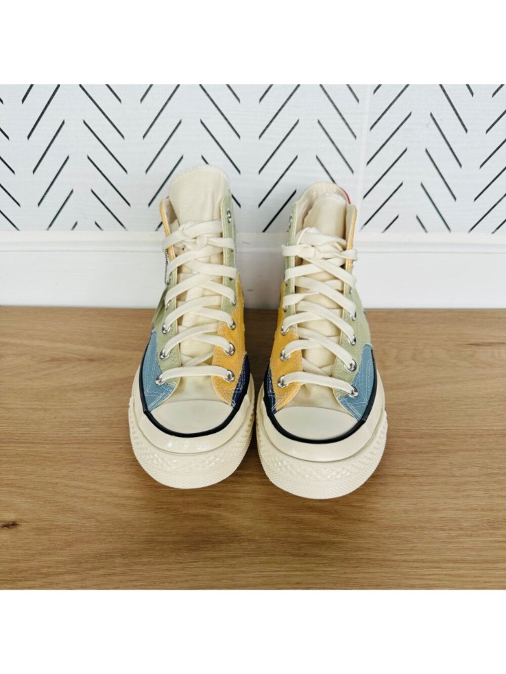 ⭐Converse Chuck 70 HI Crafted Patchwork Sz 11.5 Men Shoes Sneakers Green A03292C - Picture 5 of 9